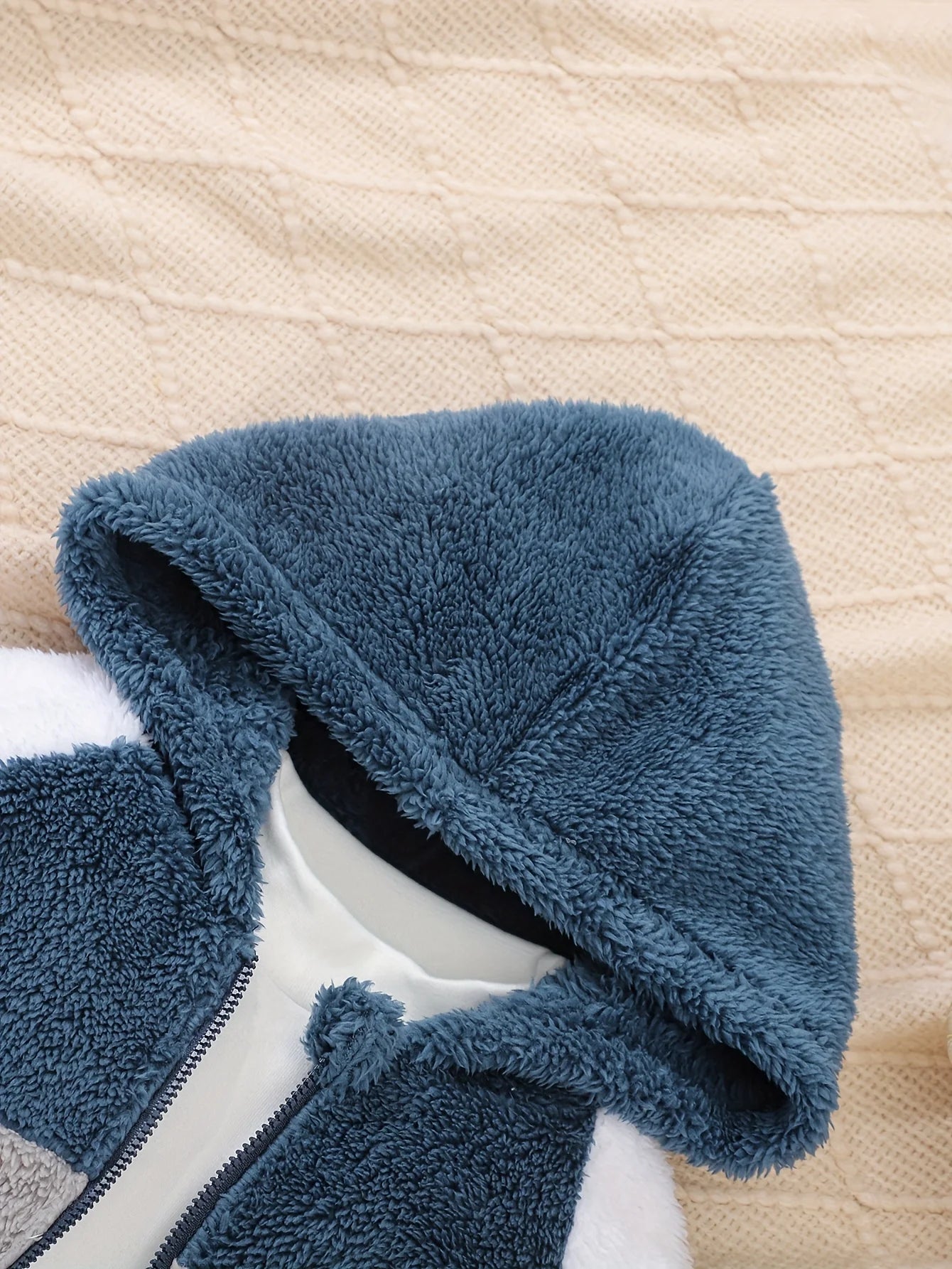 Boys Plush Hooded Winter Jacket