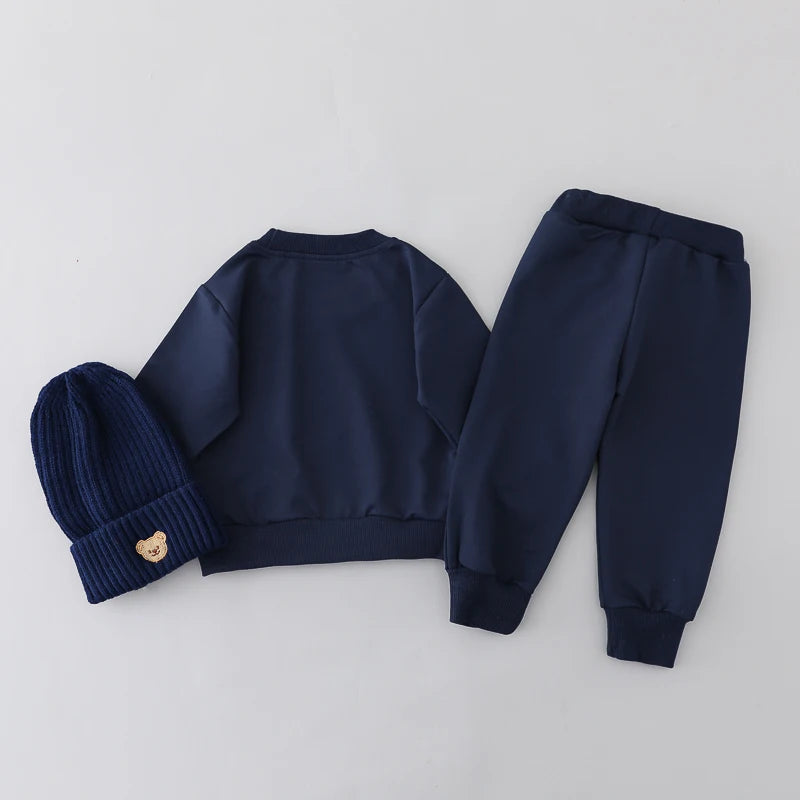 2PCS Children's Round Neck Long Sleeve and Pants