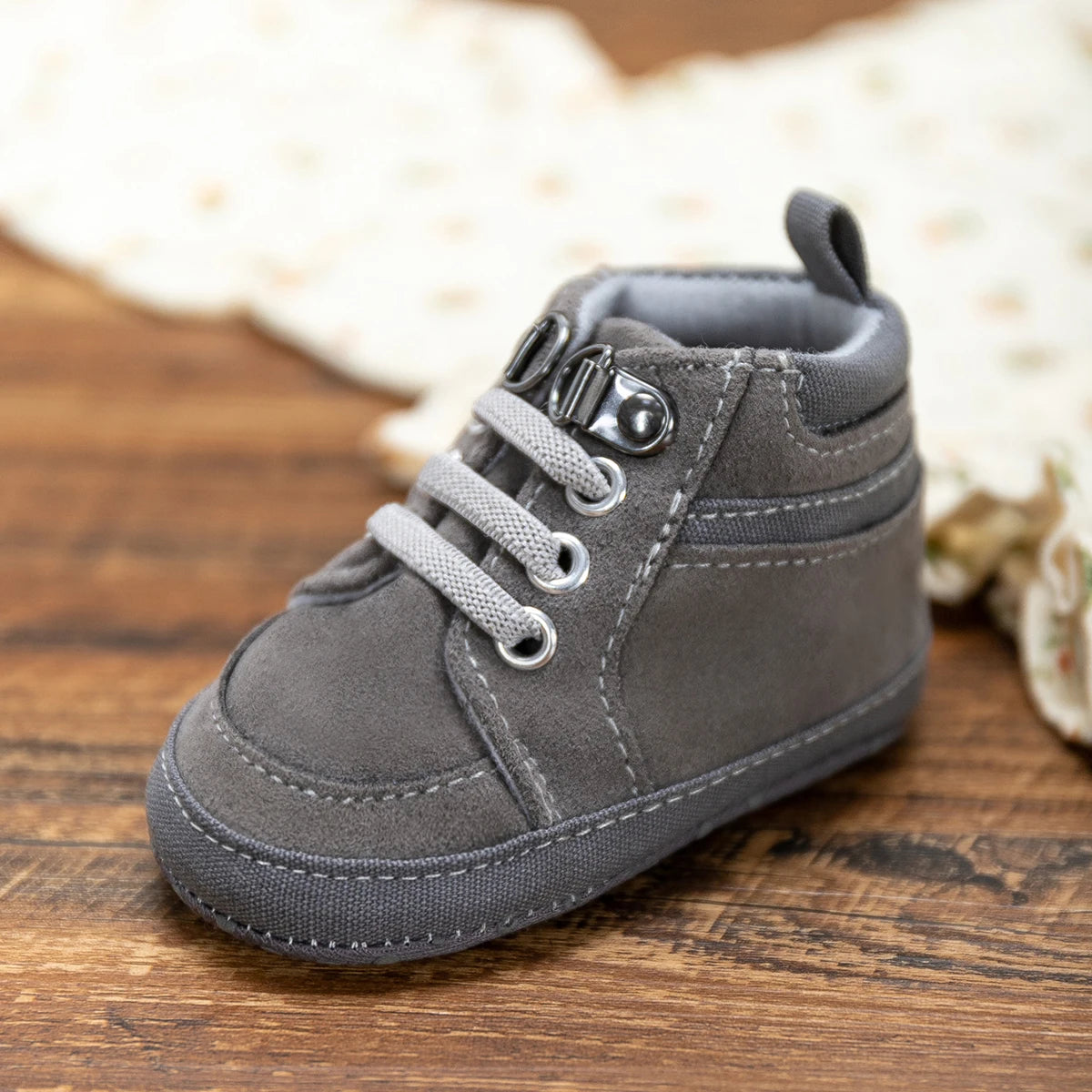 Cotton Sole Anti-slip PU Leather First Walkers Crawl Crib Moccasins Shoes for baby boys