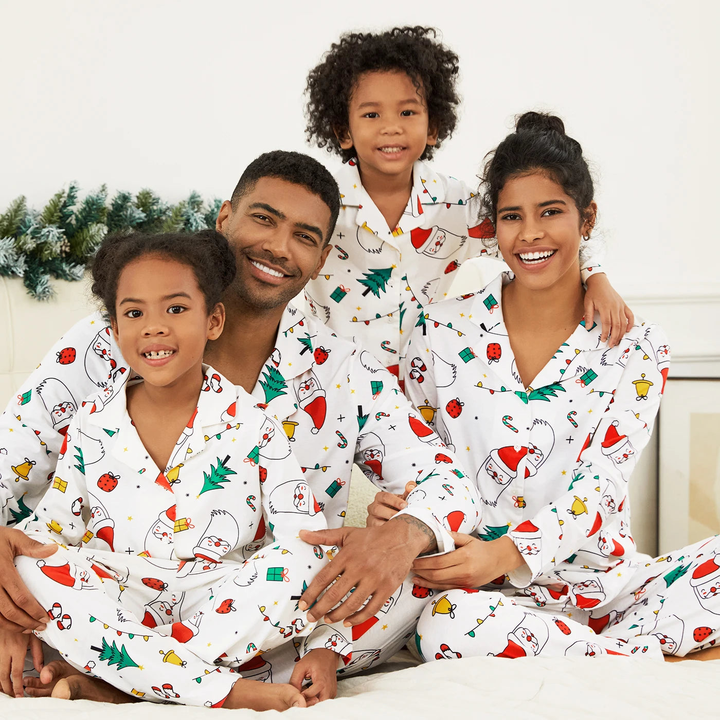 Christmas Family Matching Long Sleeve Pajamas Sets