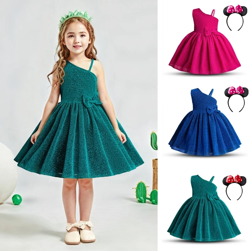 Girls Christmas Elegant Princess Dress