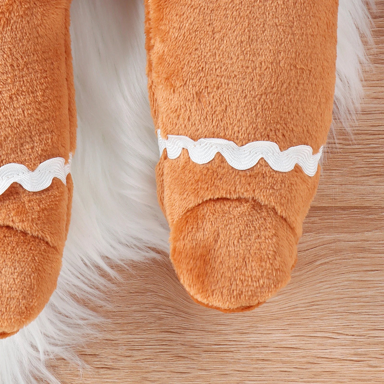 Cozy Fluffy Coffee Jumpsuit for Babies 0-1Y