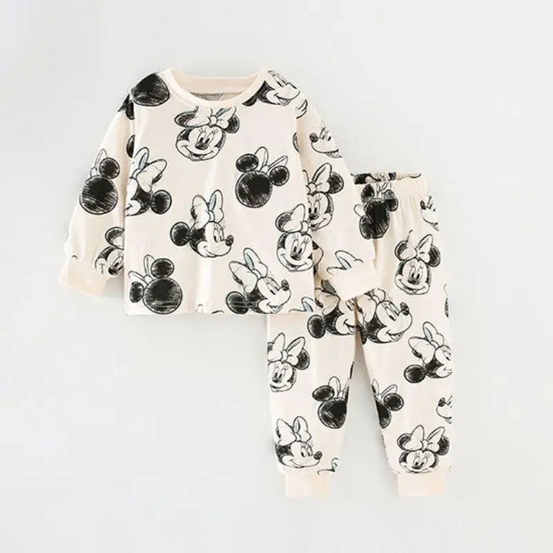 Kids Cotton Mickey Pajama Set