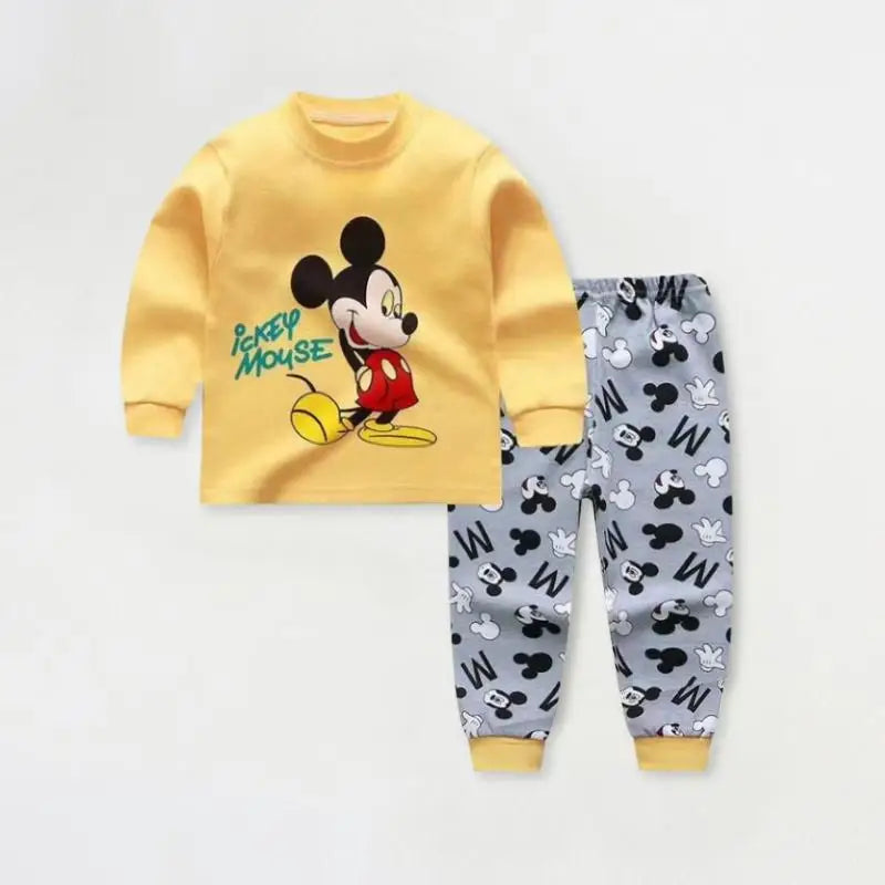 Kids Cotton Mickey Pajama Set